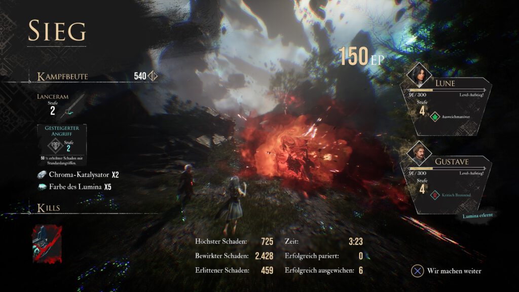 Clair Obscur: Expedition 33 Siegbildschirm