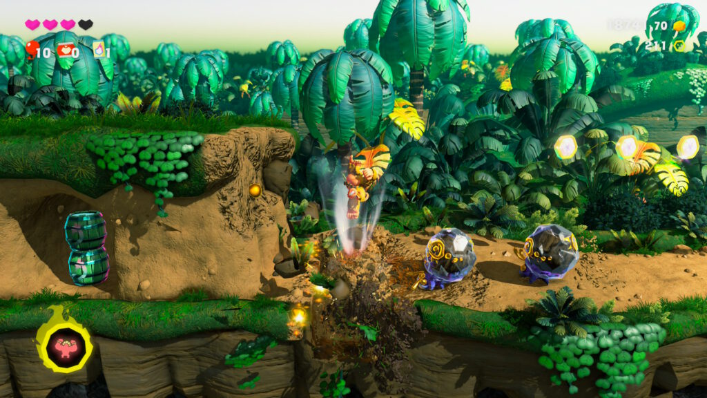 Donkey Kong Bonuslevel im Dschungel